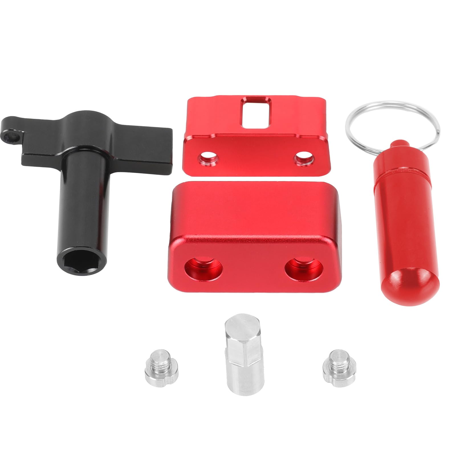 BMKCT front view of metal OBD lock showing secure cover and visual deterrent