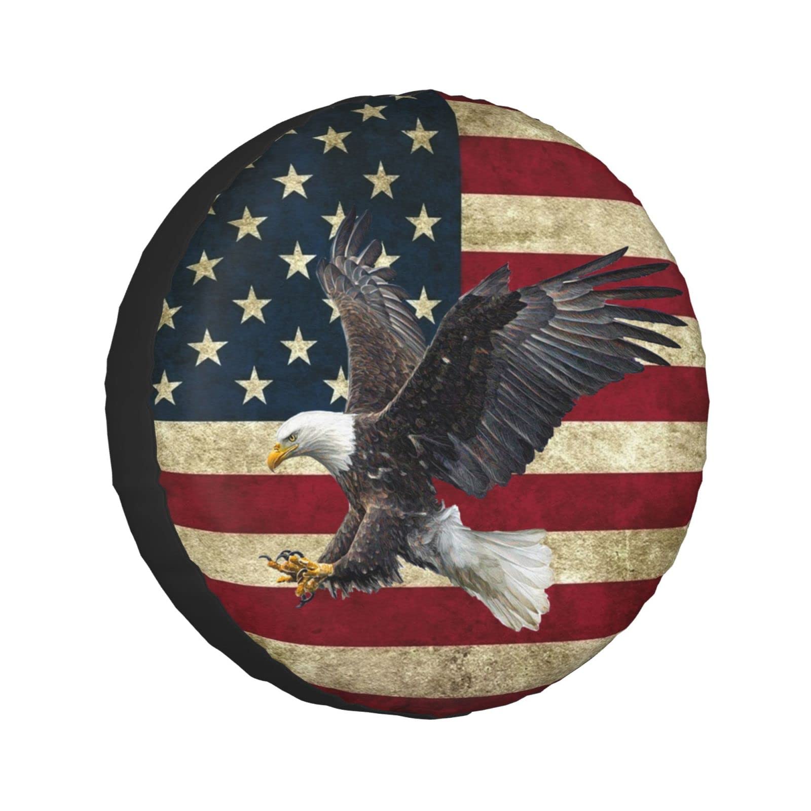 BMPUDERY front view showing bald eagle American flag design and protective coverage
