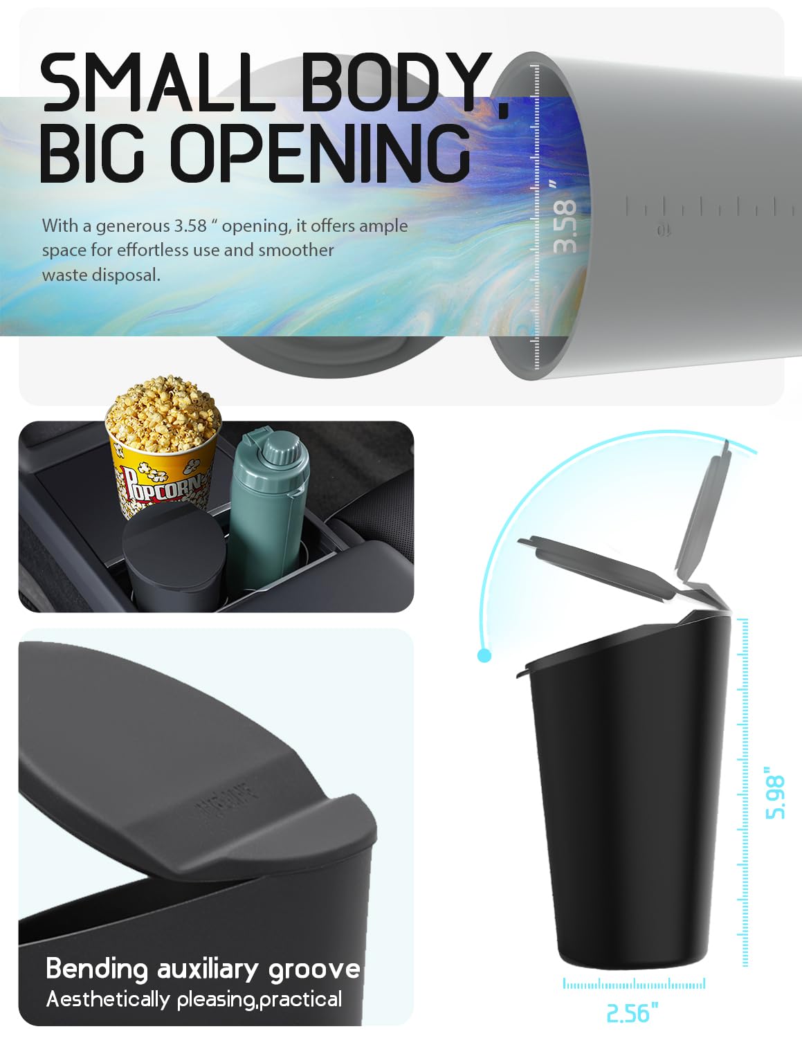 bmzx on desk in home office reduces clutter and hides small trash