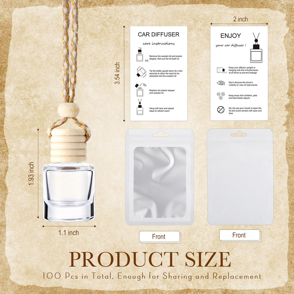 Boao bottle filled and hanging in car offering discreet long-lasting scent