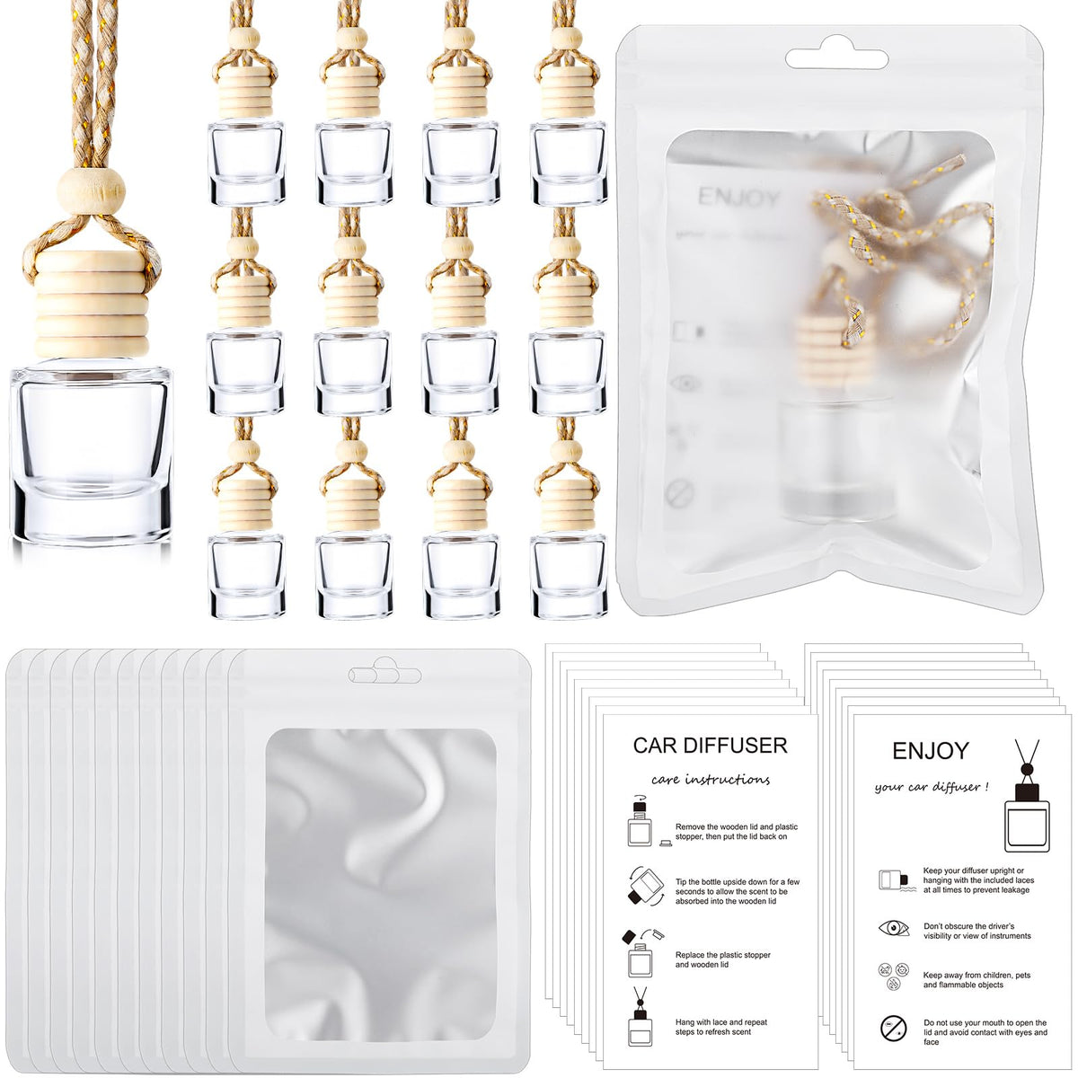 Boao front packaging display showing 50 bottles and accessories for easy restocking