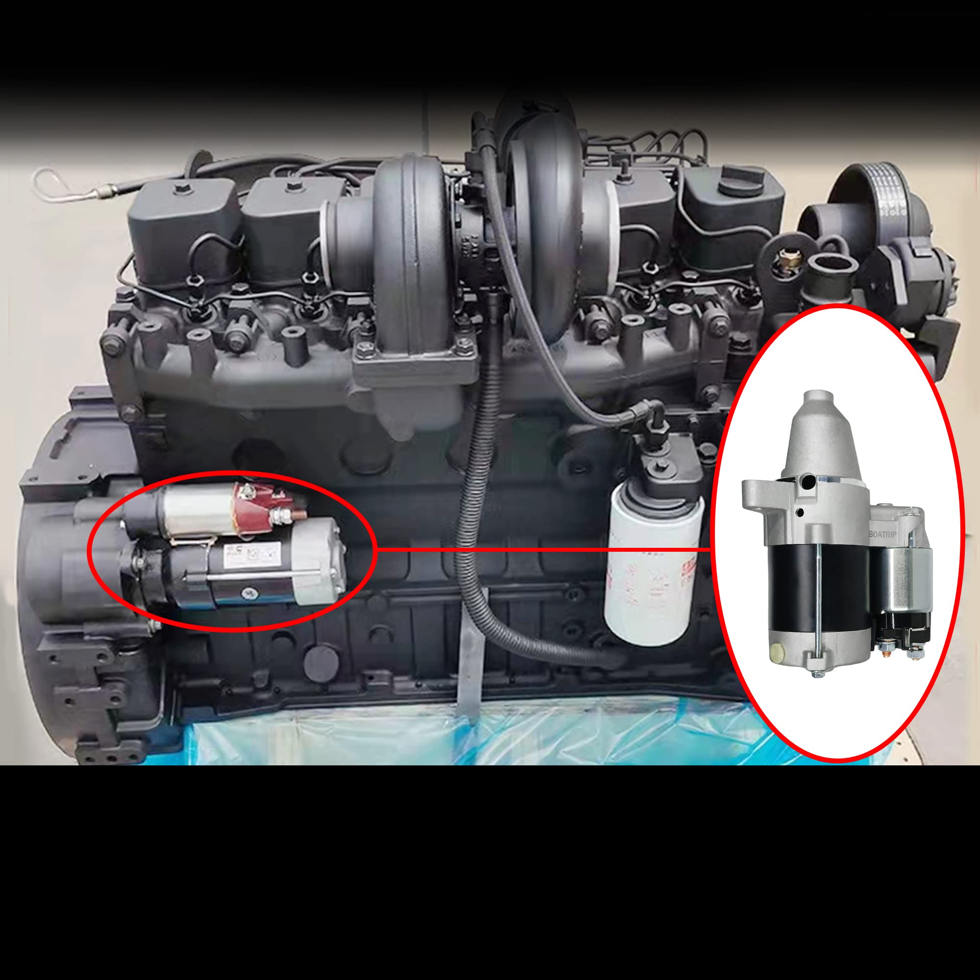 Boatrip starter installed on Vanguard engine demonstrating ready-to-use reliability