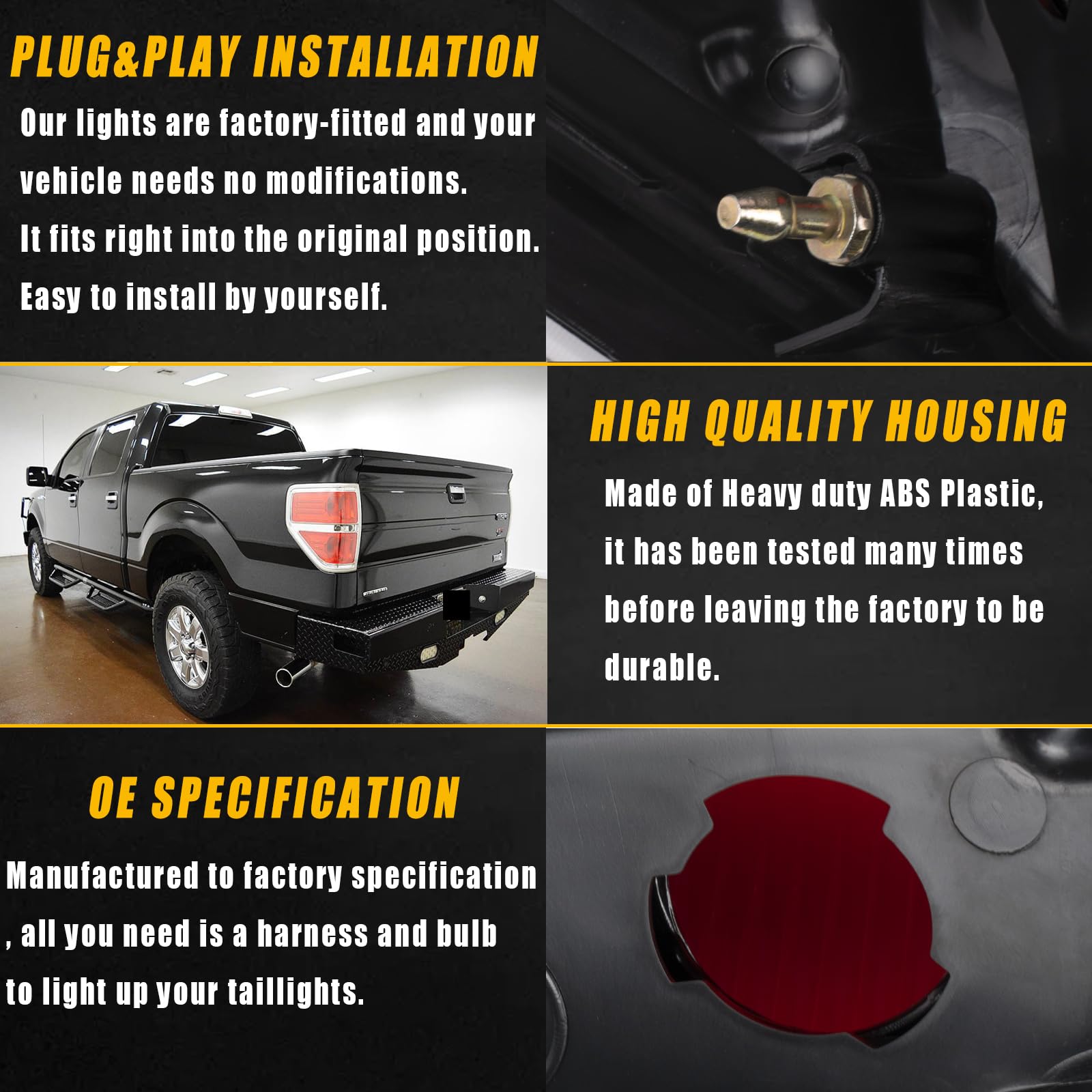 Boine tail light installed on Ford F-150 demonstrating restored rear appearance