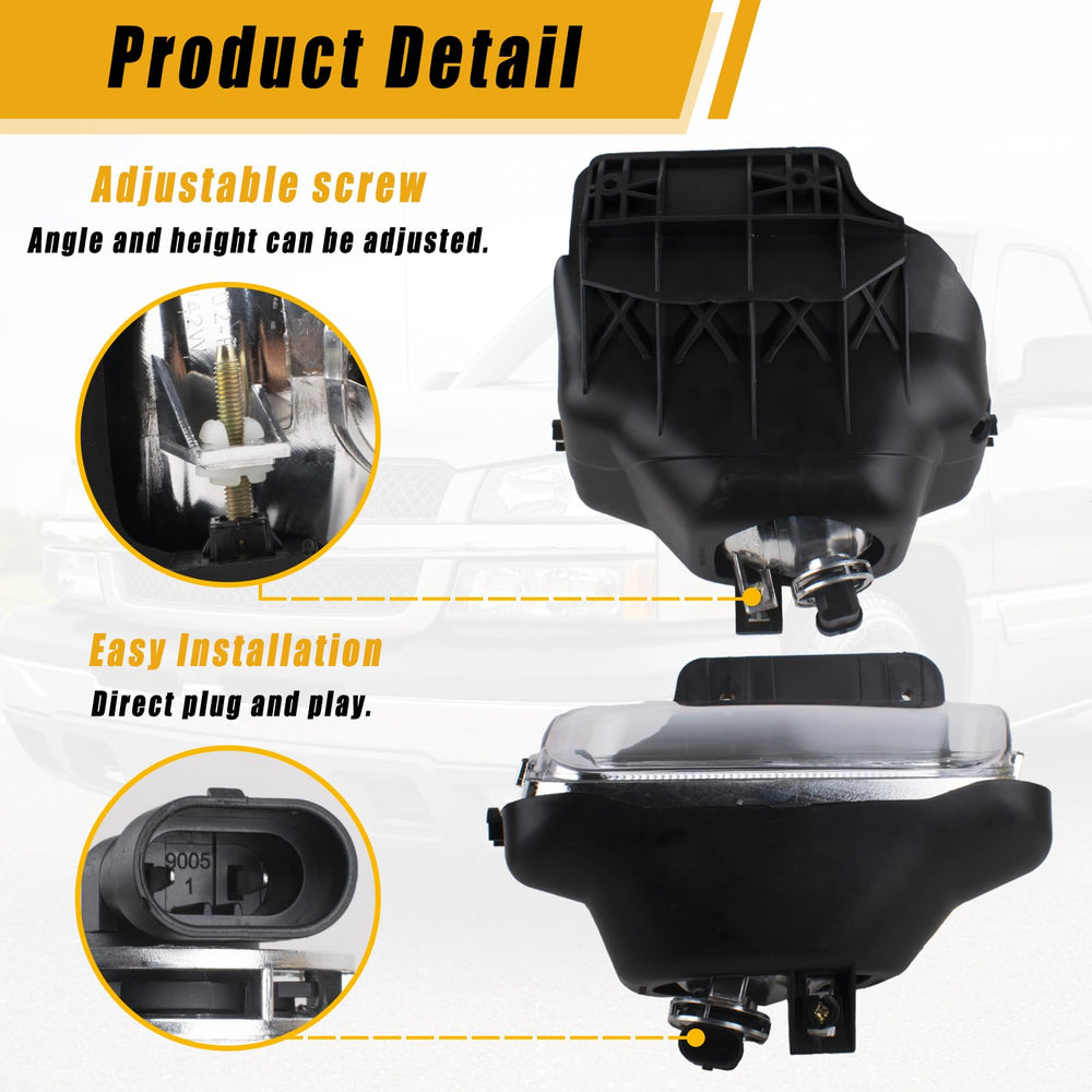 Boine fog light mounted on Chevy Silverado demonstrating correct alignment and improved visibility