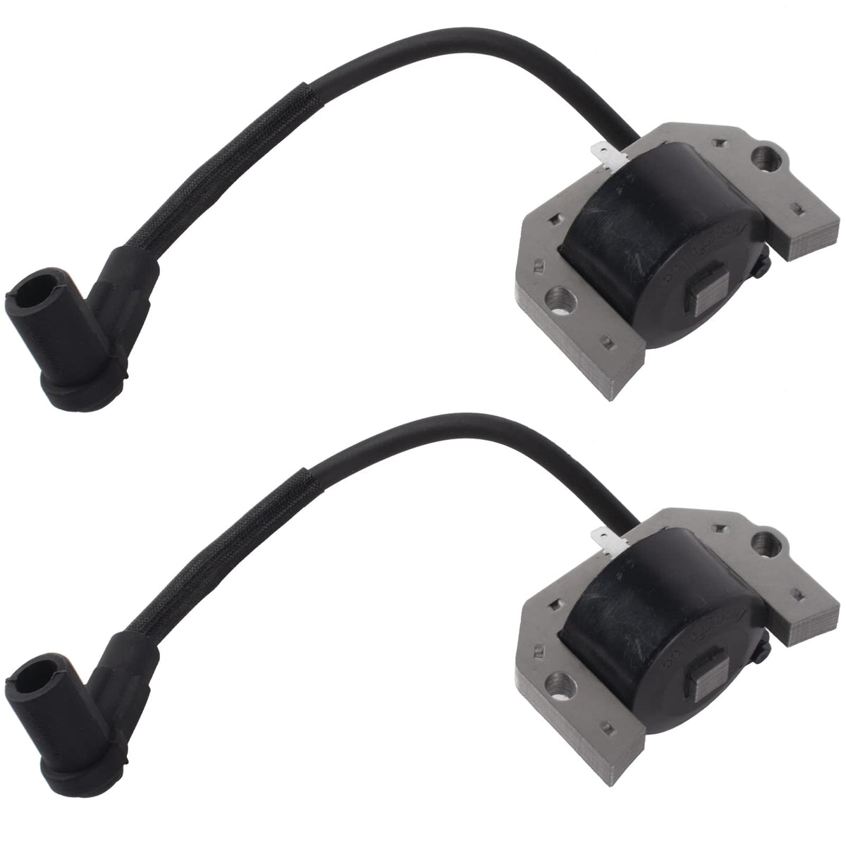 Boine ignition coil front view showing compact housing and durable finish for reliable replacement
