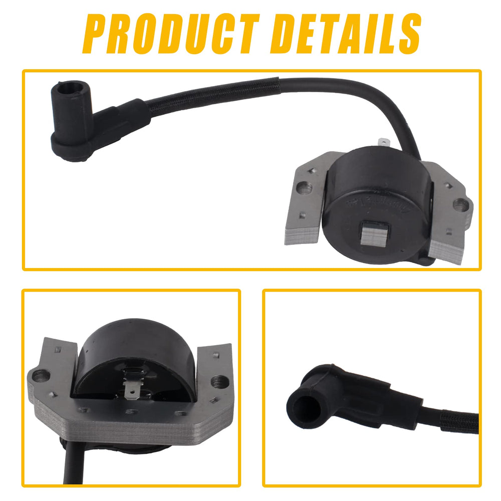 Boine ignition coil installed on Kawasaki engine illustrating direct-fit replacement benefit