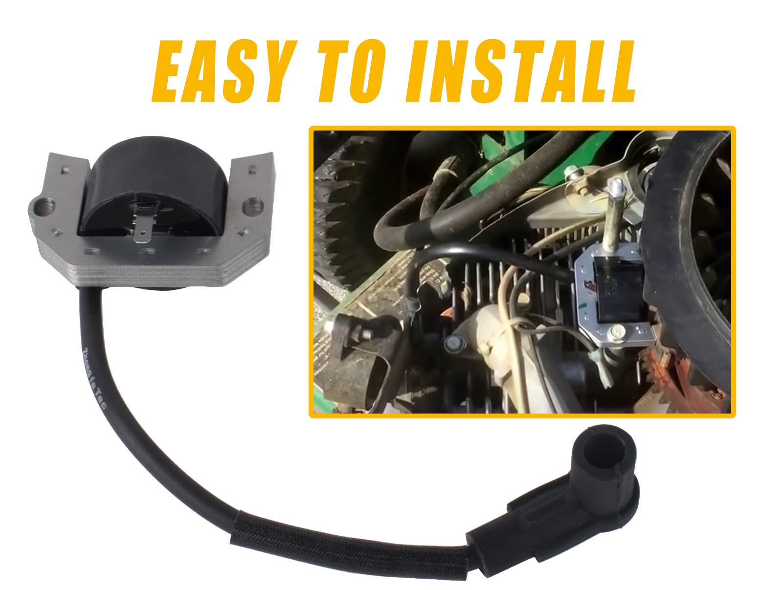 Boine ignition coil wiring connector closeup for secure electrical connection and easy swap