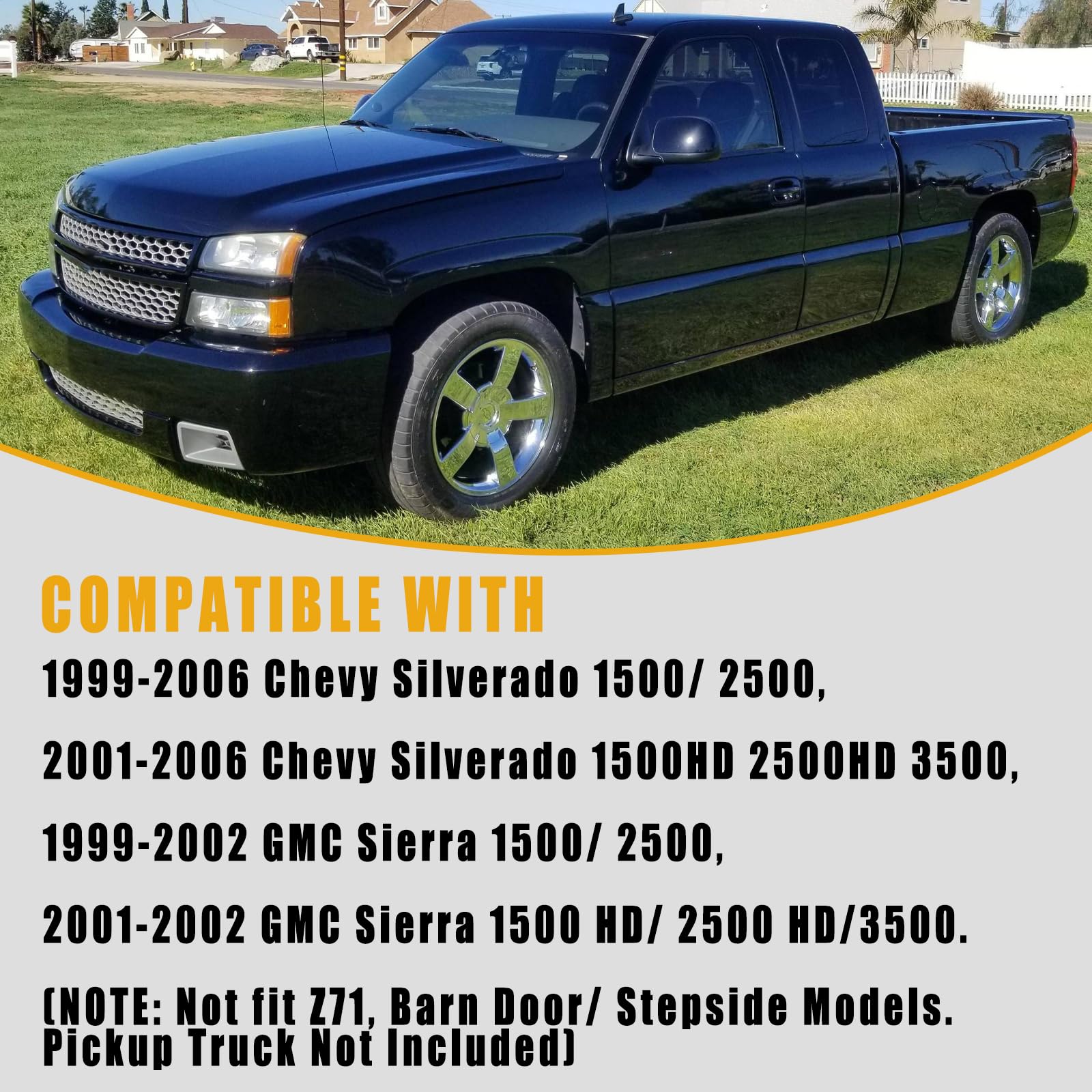 Boine installed on Silverado driver side demonstrating proper fit and alignment