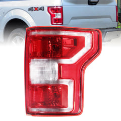 Boine passenger tail light front view showing clean fit and restored appearance