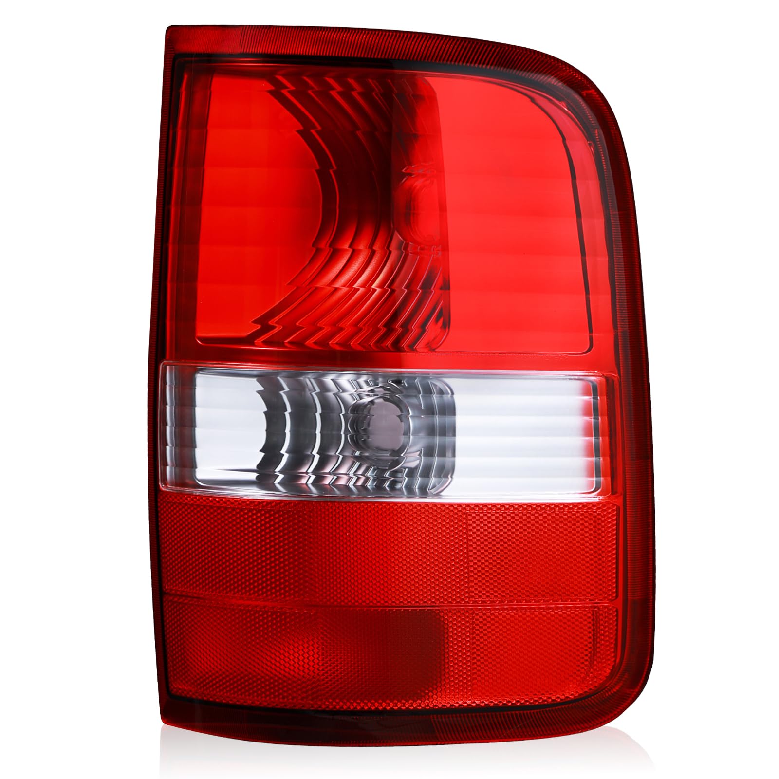 Boine tail light front view showing clear lens and improved visibility