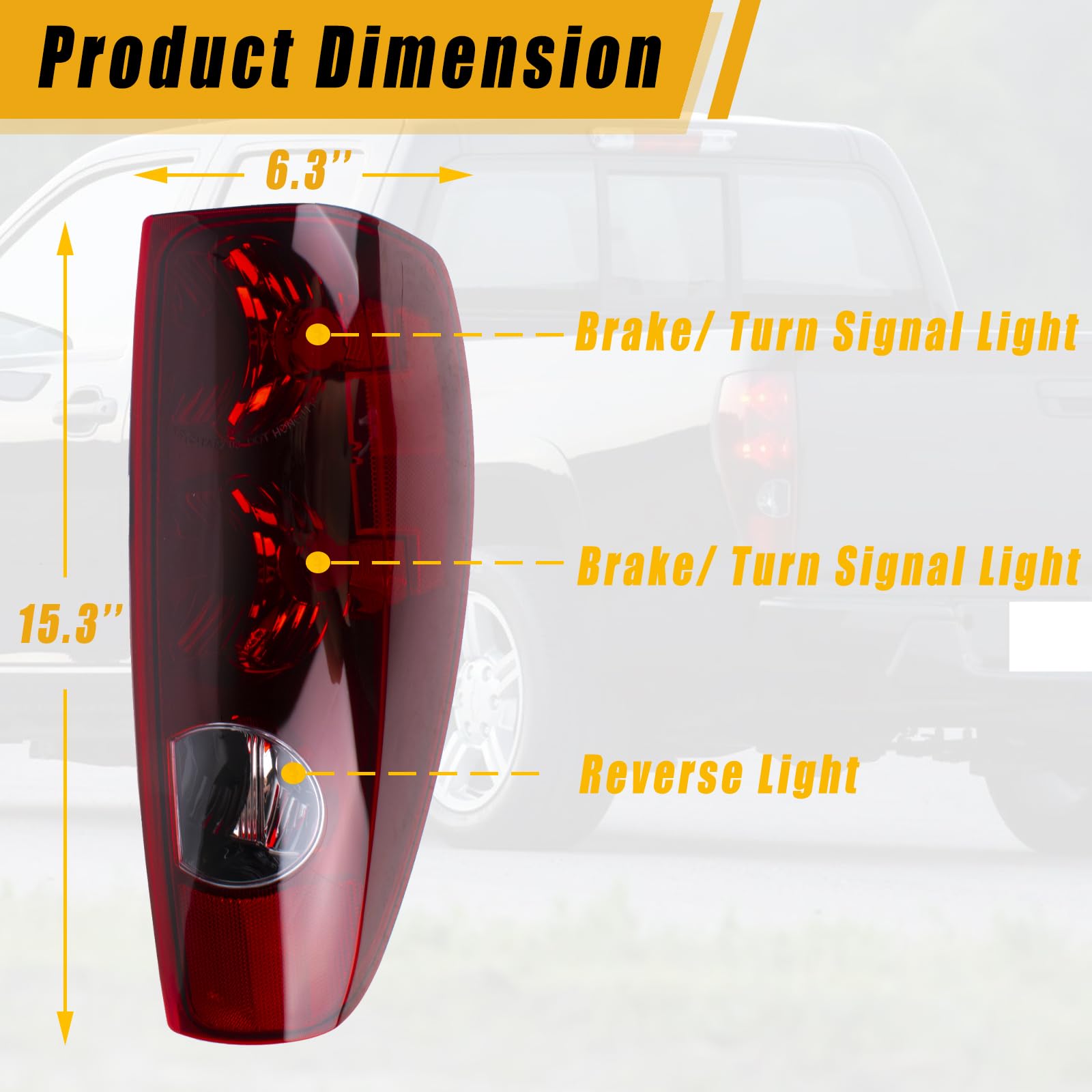 Boine driver side taillight angled view showing fit and easy installation benefit
