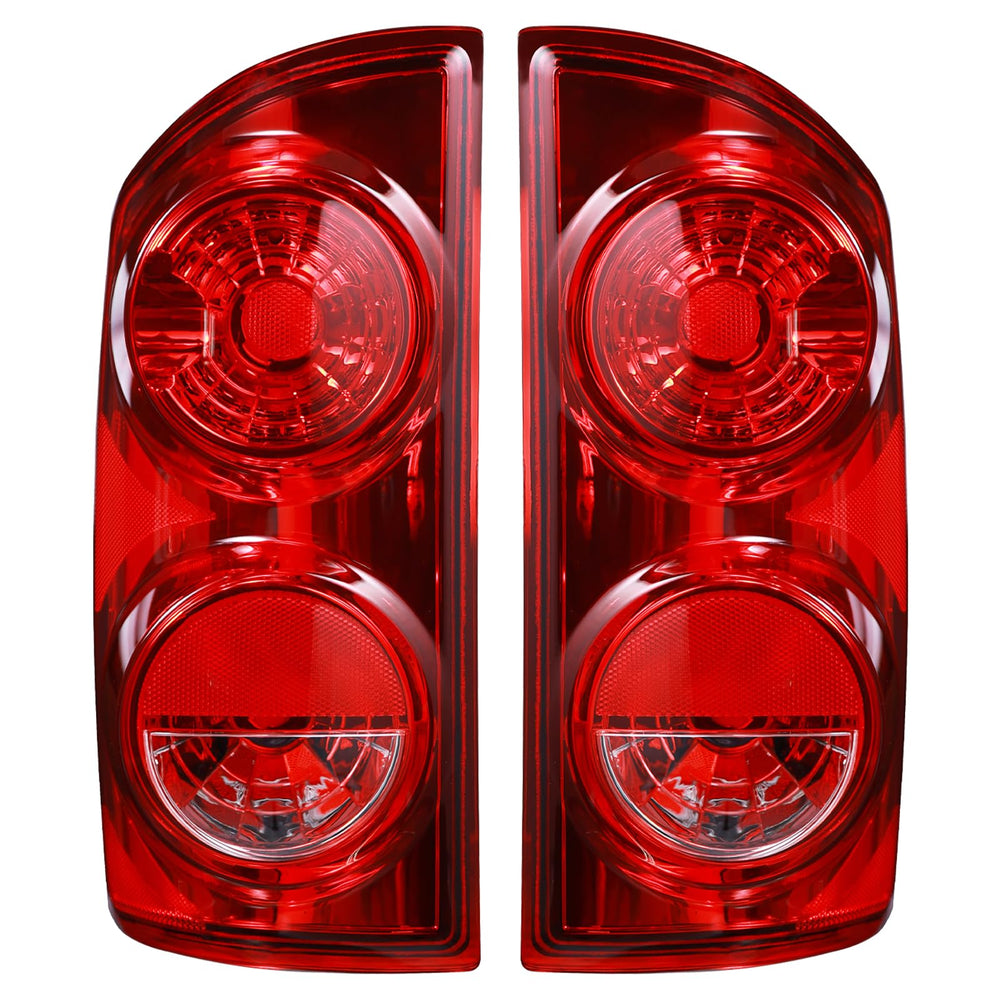 Boine front view of red lens taillight showing clean fit and restored appearance