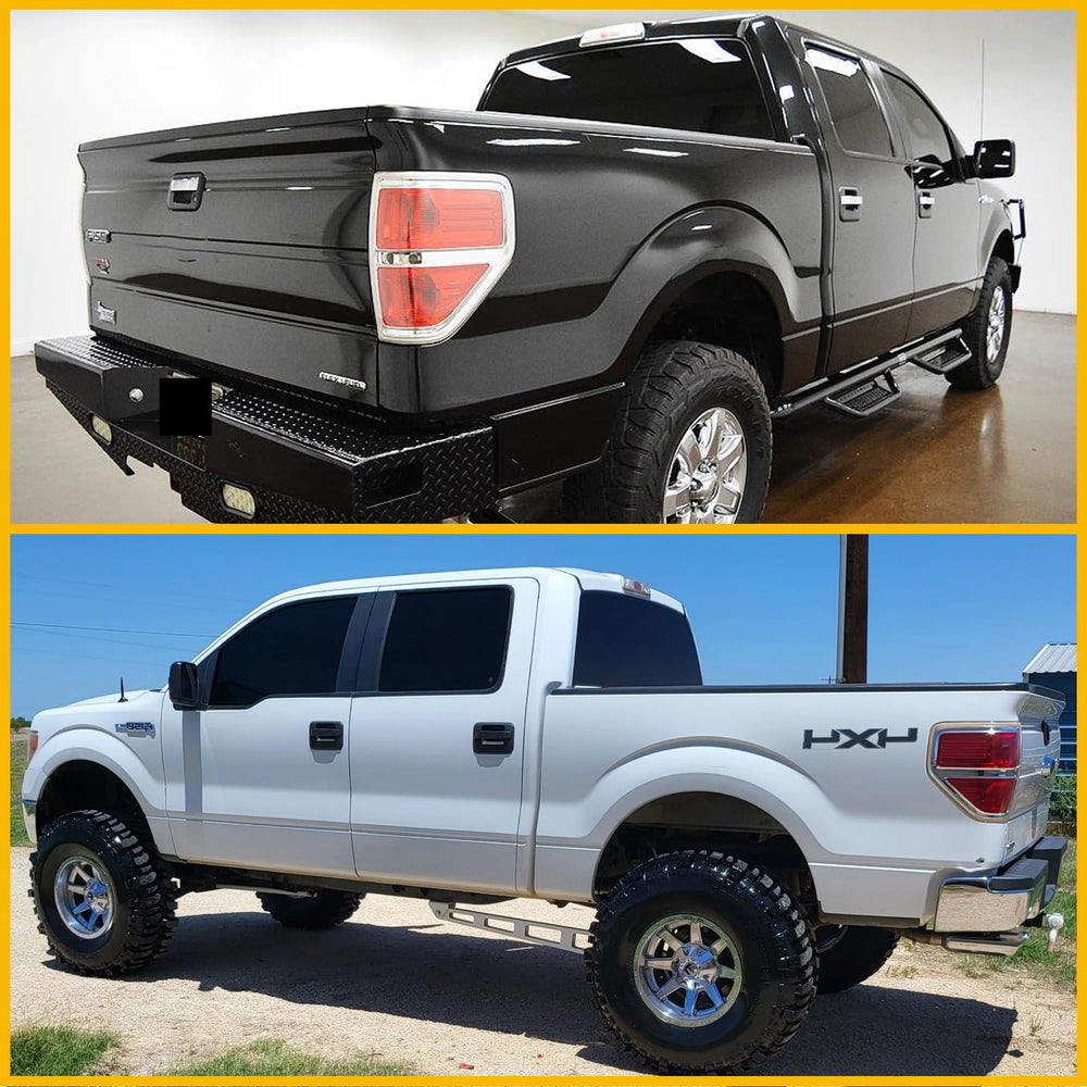 Boine tail light housing installed on Ford F150 illustrating restored rear appearance