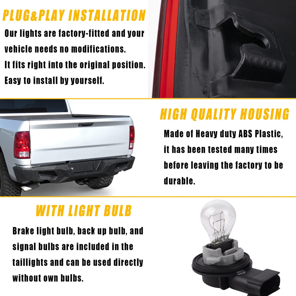 Boine tail light installed on Dodge Ram rear quarter showing exact fitment