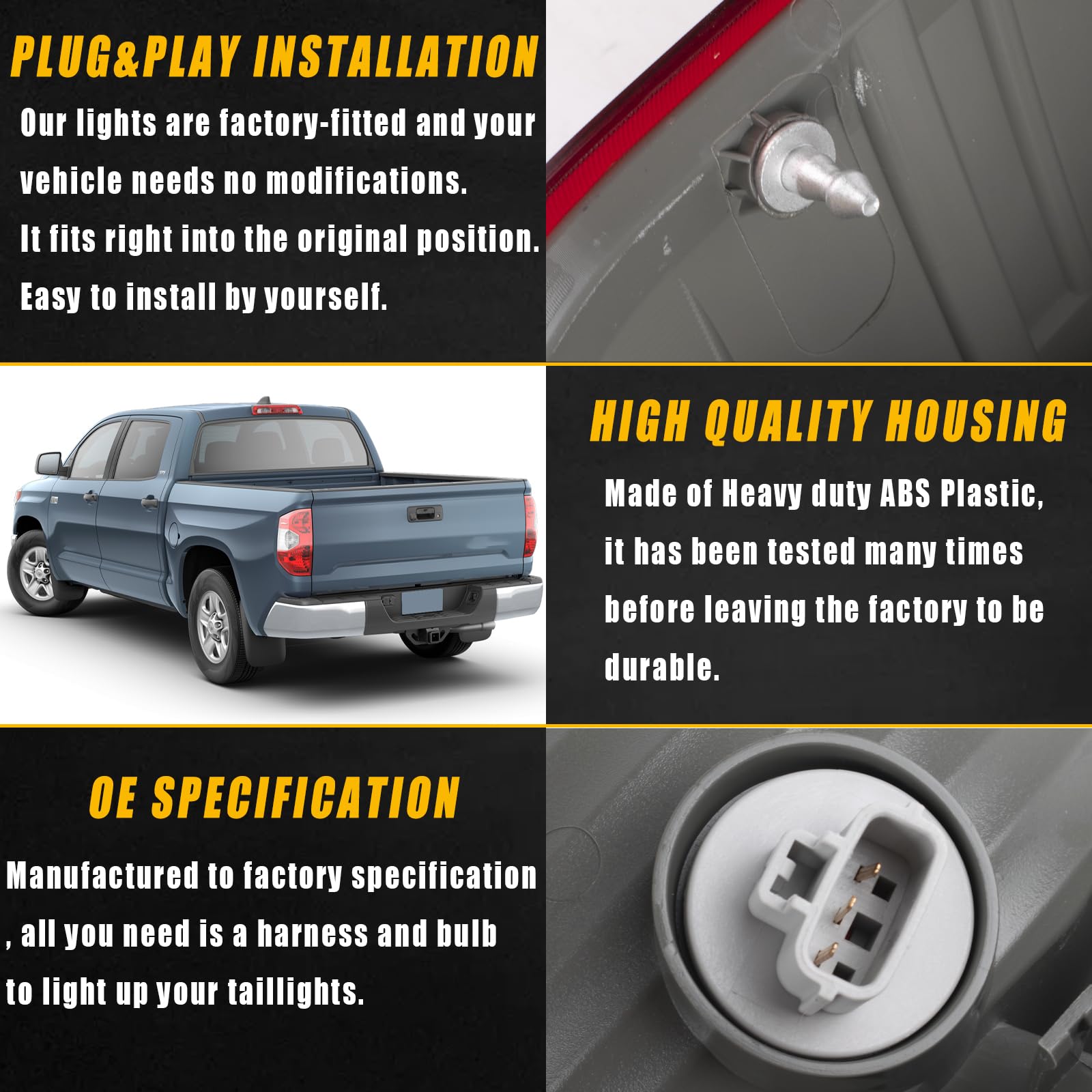 Boine tail light installed on Toyota Tundra illustrating ready fit