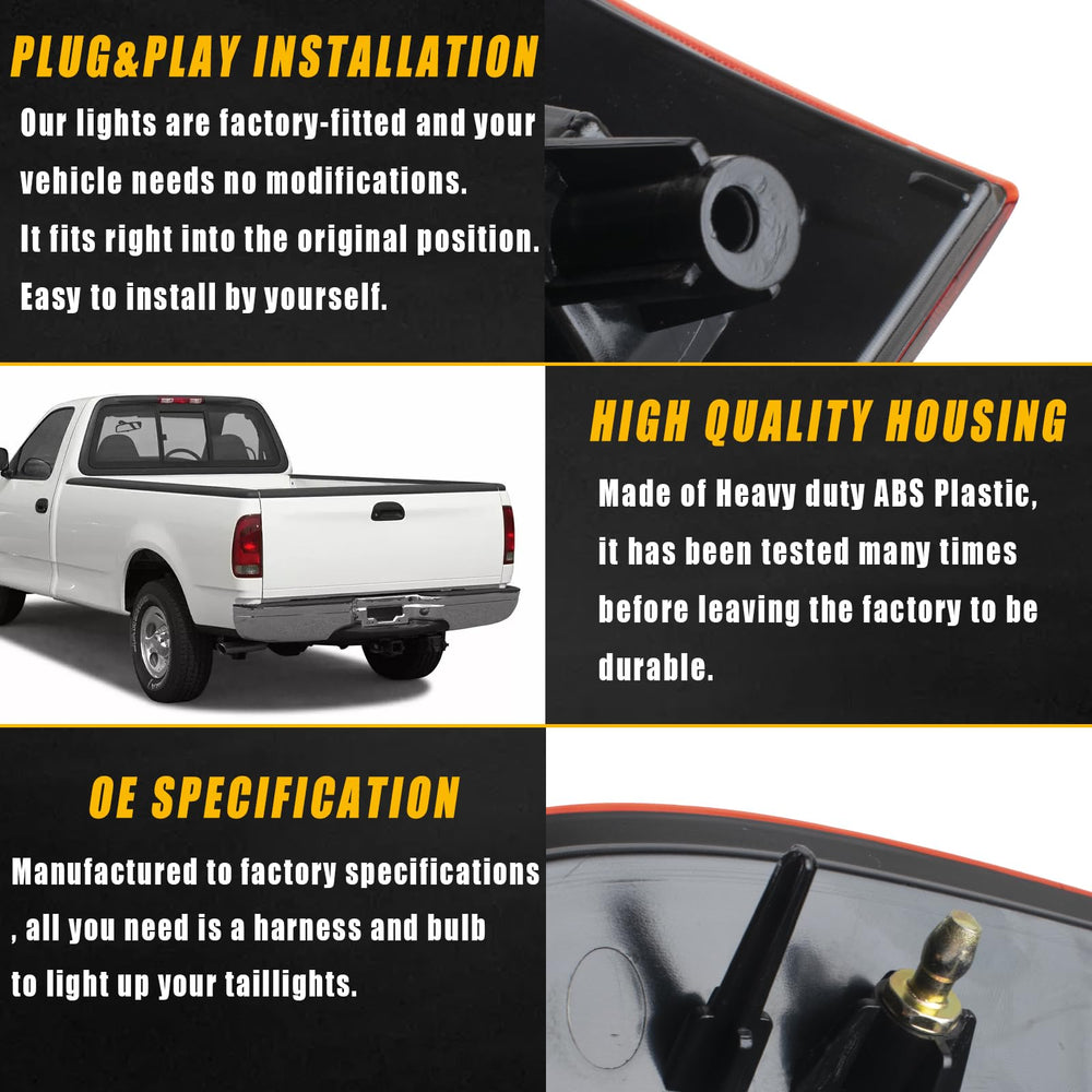 Boine tail light mounted on Ford truck demonstrating exact fitment