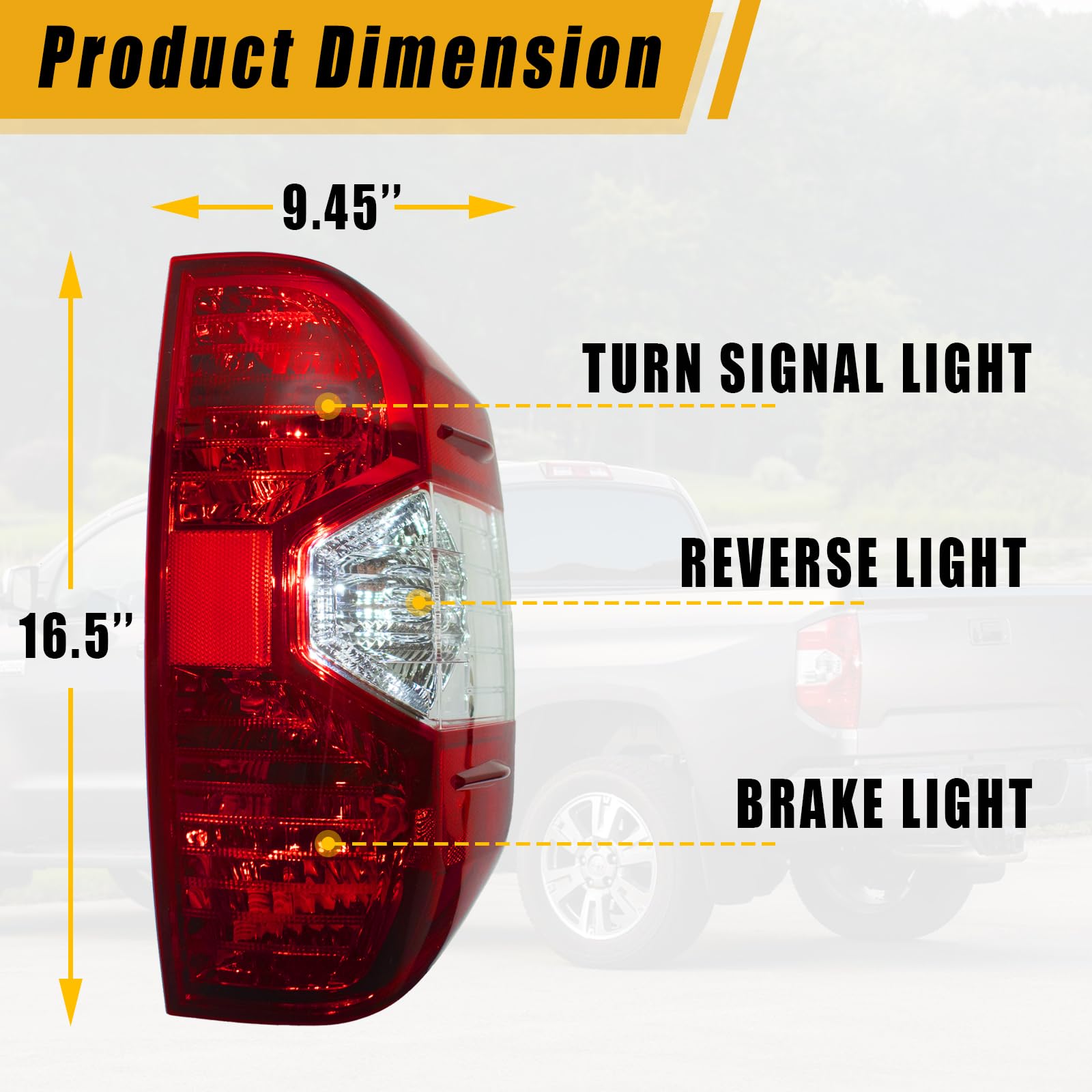 Boine tail light side profile close-up demonstrating precise fitment