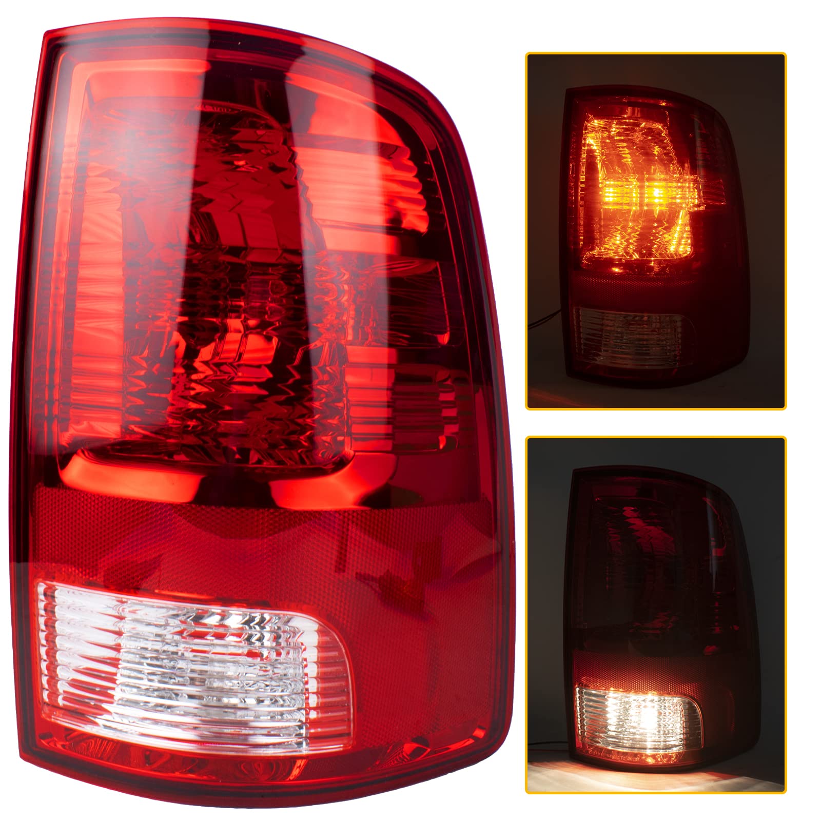 Boine tail light wiring connector and bulb visible for quick plug-and-play