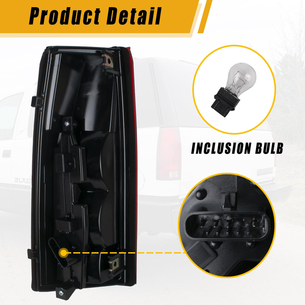 Boine taillight lens texture detail, durable ABS and clear signaling performance