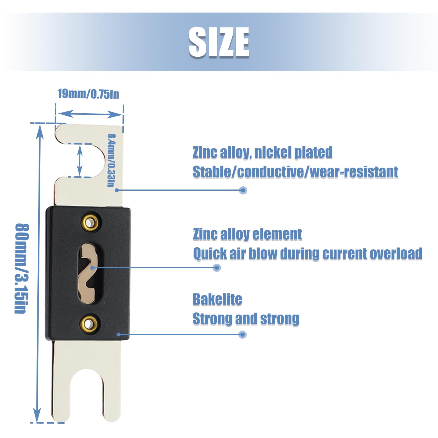 BOJACK transparent cover protecting fuse for quick visual inspections