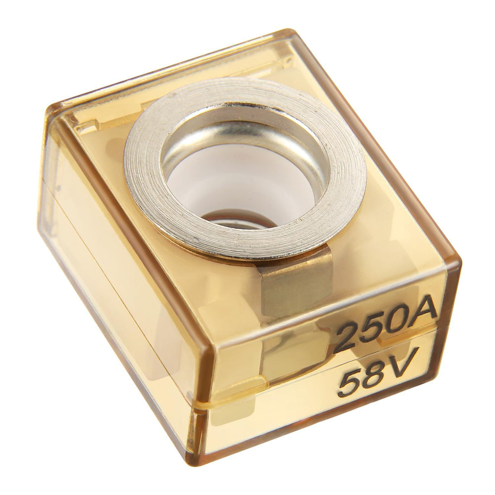 BOJACK close-up of clear PES fuse housing showing fuse visibility and easy inspection