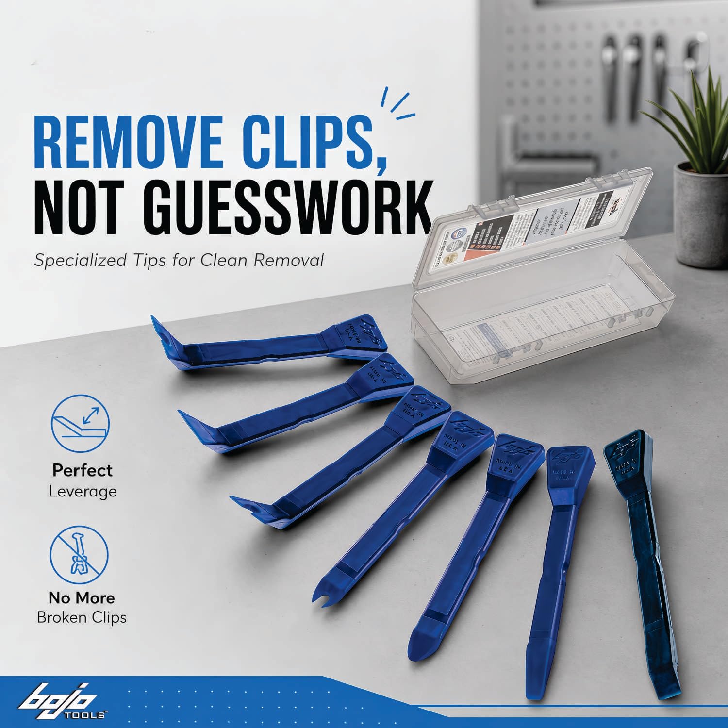 Bojo nylon tool detail highlighting durable, chemical-resistant construction