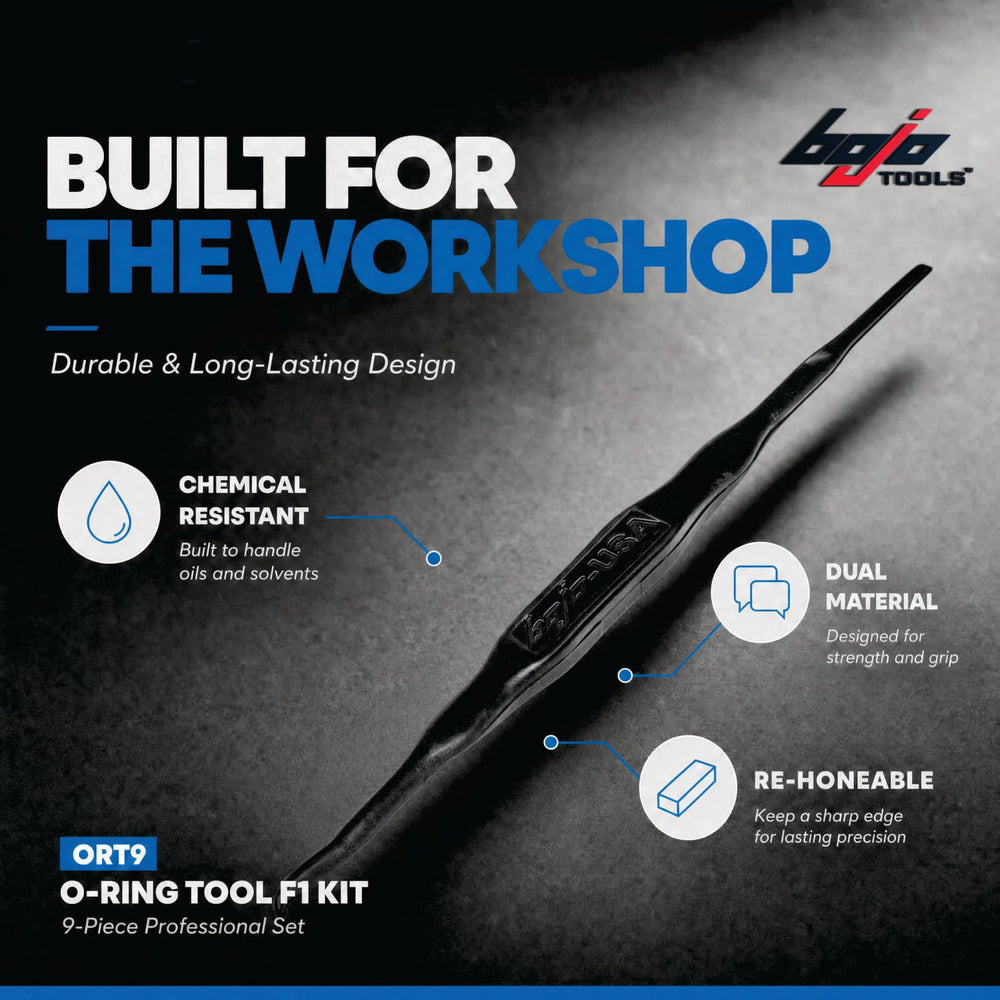 Bojo tool removing an automotive seal demonstrating safe extraction benefit