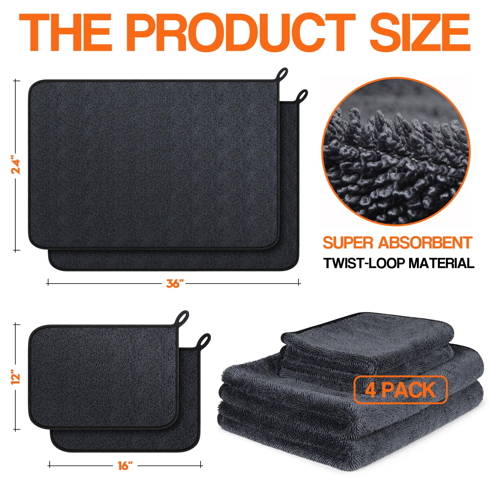 Bolant large 24x36 towel flat to cover big panels