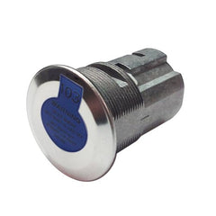 BOLT close-up of stainless shutter protecting cylinder from dirt