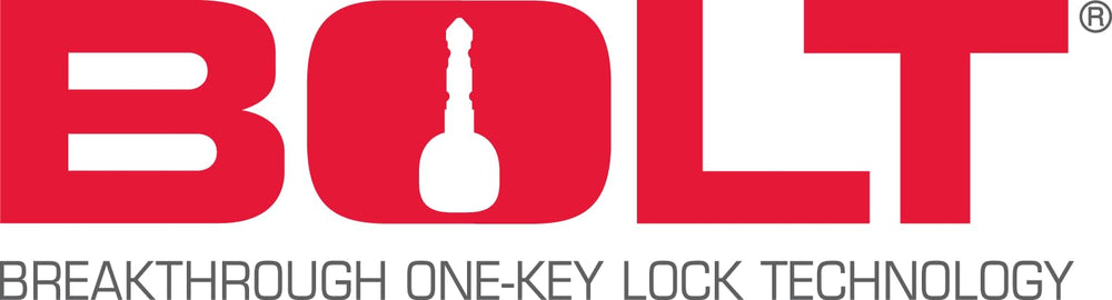 BOLT cylinder next to vehicle key showing compact scale and compatibility