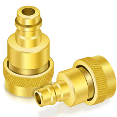 Boltigen front view couplers showing both high and low adapters for clear identification and safe connection