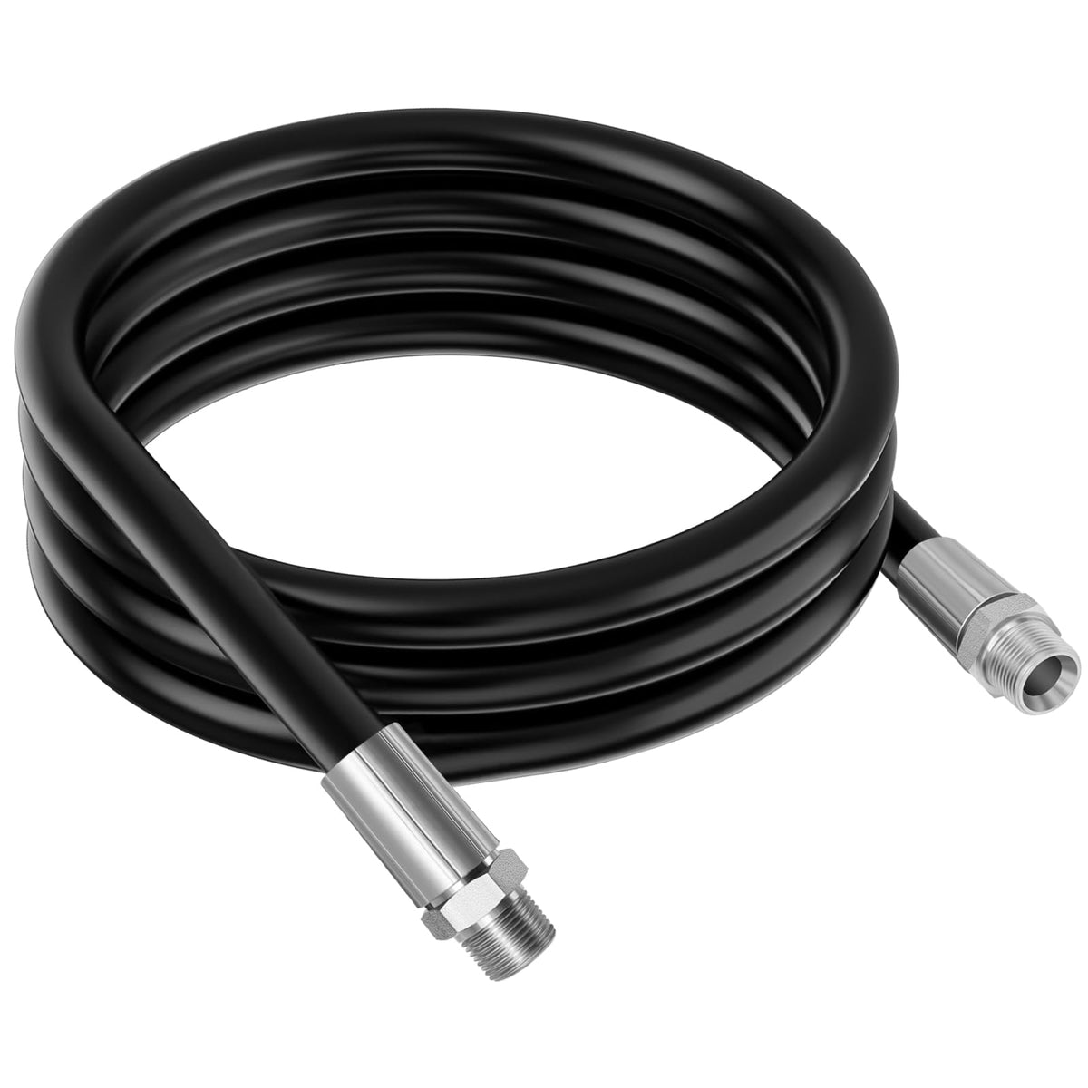 Boltigen front view of packaged 10ft fuel transfer hose showing ready-to-install benefit
