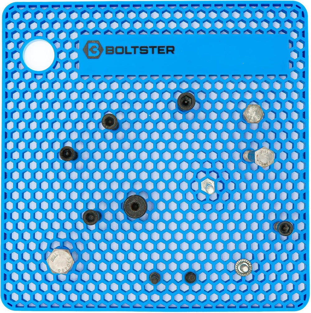 Boltster detailed compartments holding mixed fasteners showing precise part placement