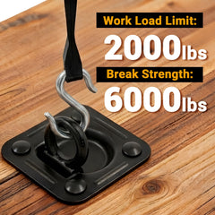 Bolvixor installed flush in trailer floor showing low-profile safety benefit