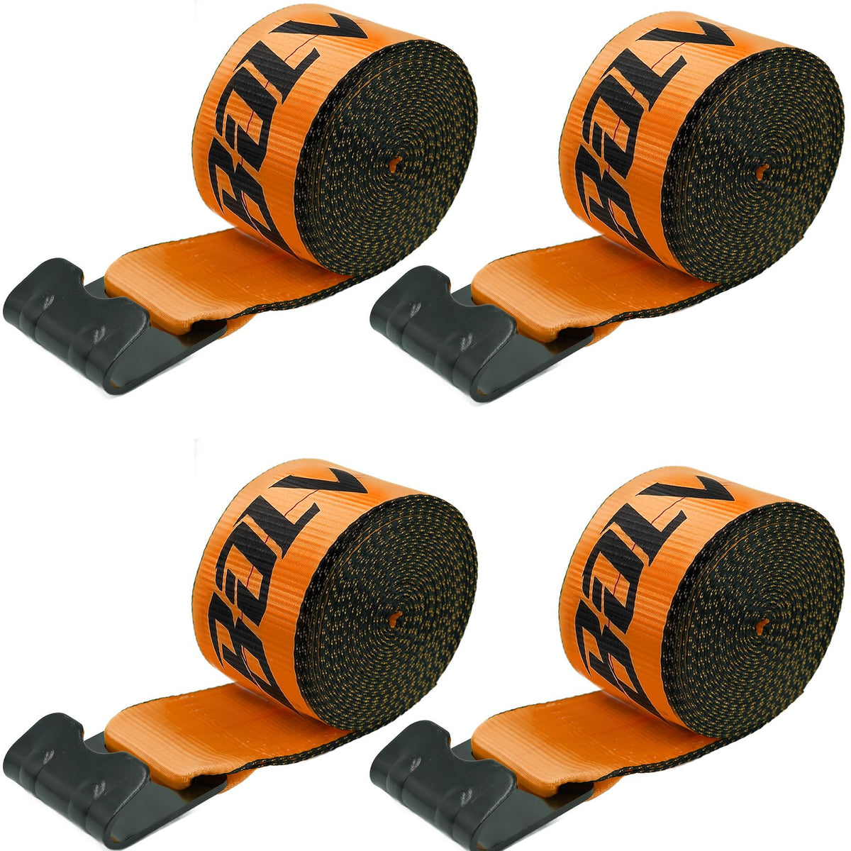 Bolvixor front packaging showing four winch straps and flat hooks, highlighting durability