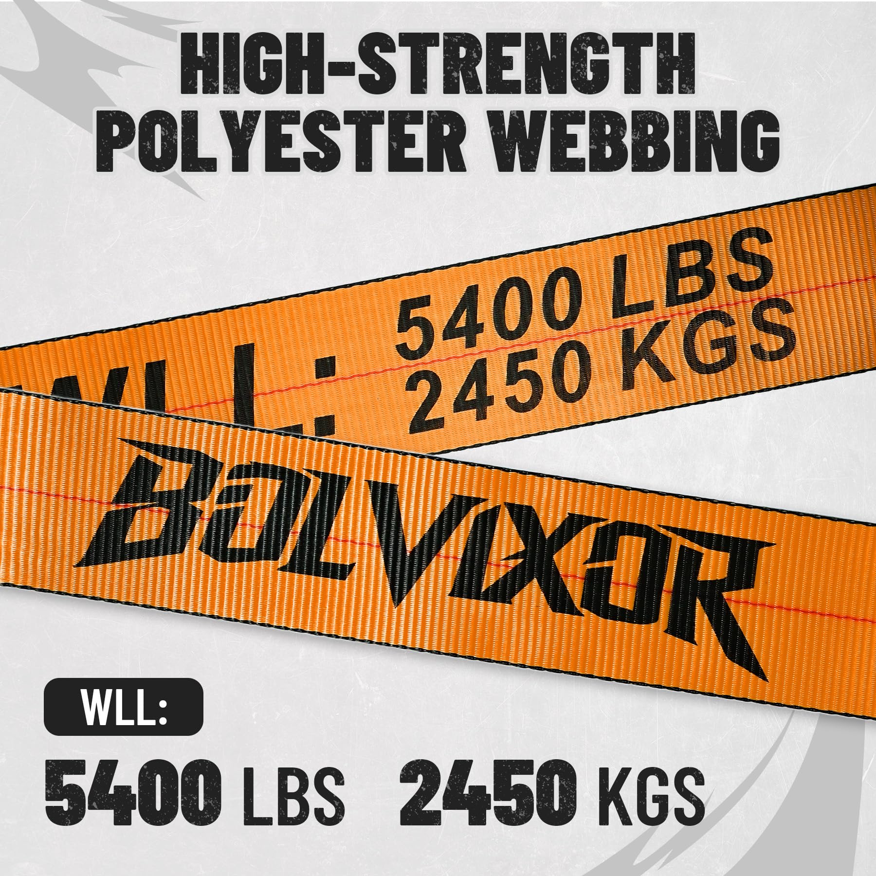Bolvixor polyester webbing texture close-up, showing abrasion and UV resistance benefit