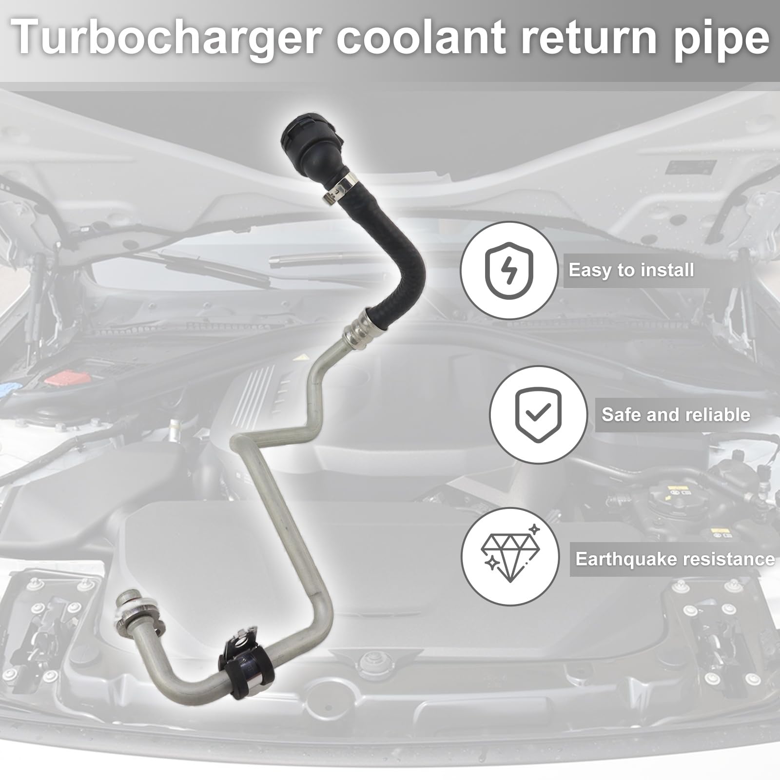 Bomunik installed under hood demonstrating correct routing and peace of mind
