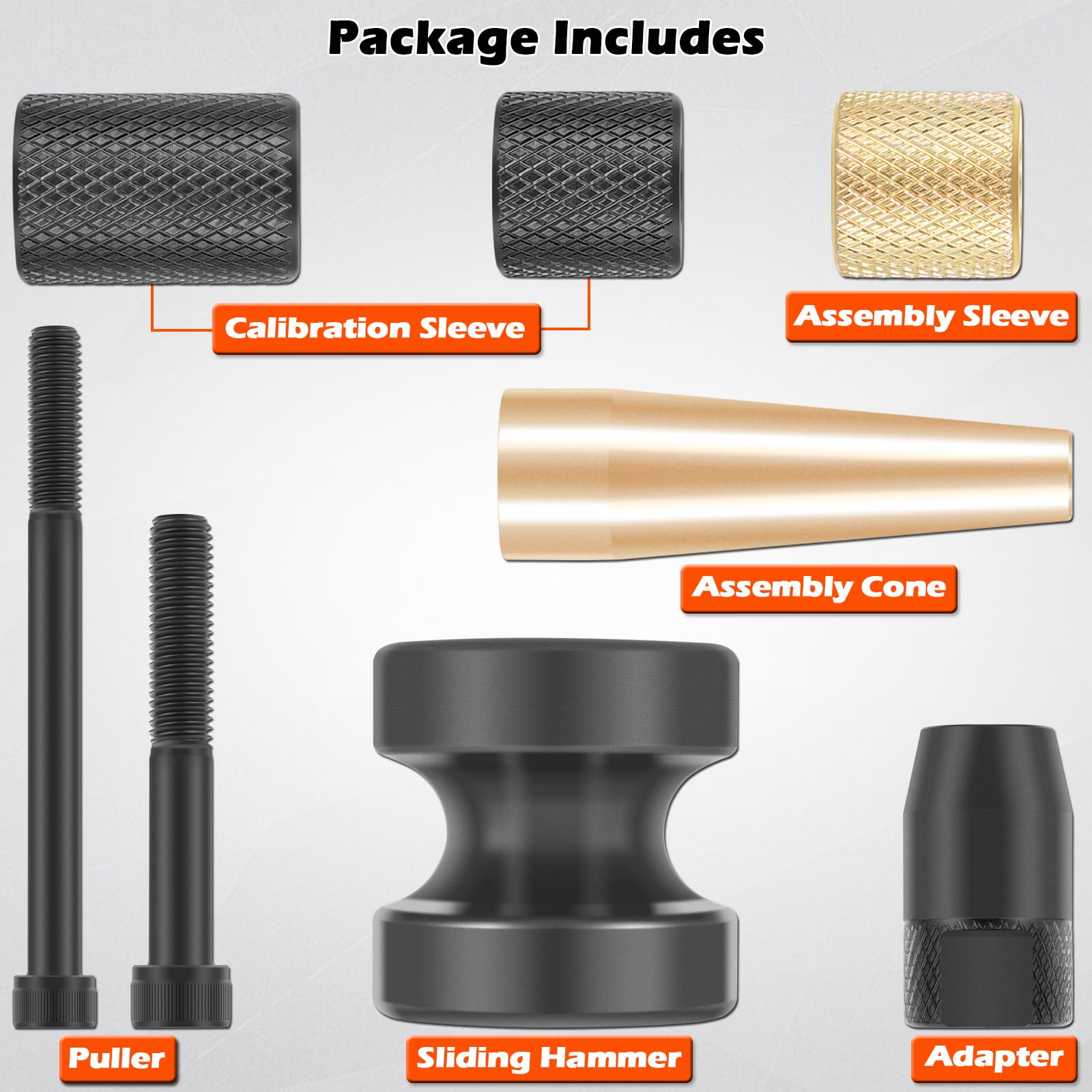 Bonbo assembly cone and sleeve close-up for safe Teflon seal installation