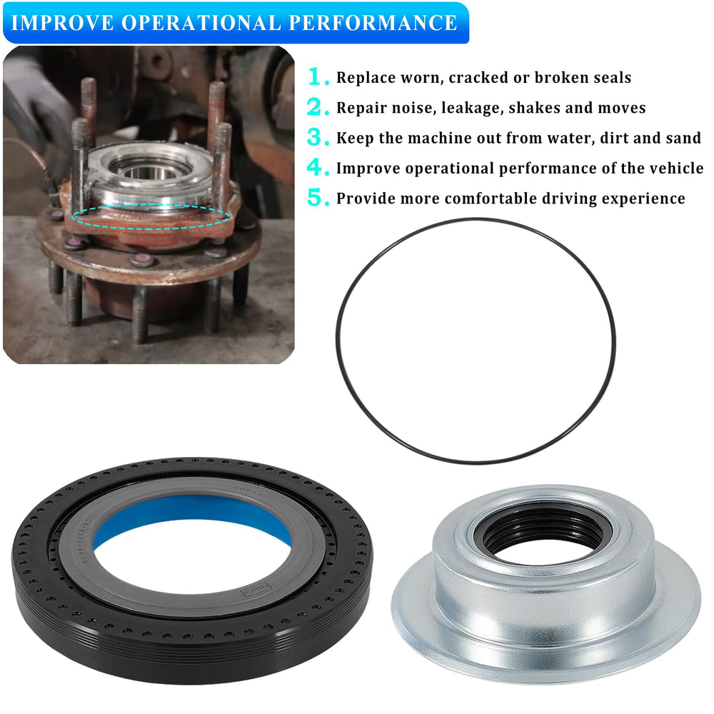 Bonbo outer tube oil seal detail highlighting corrosion-resistant steel support