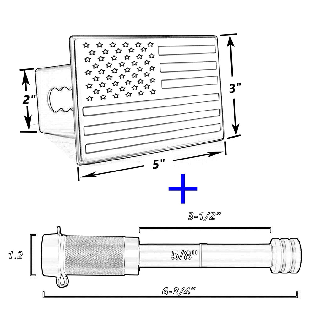 Bonrcea closeup aluminum emblem detail showcasing fade-resistant flag