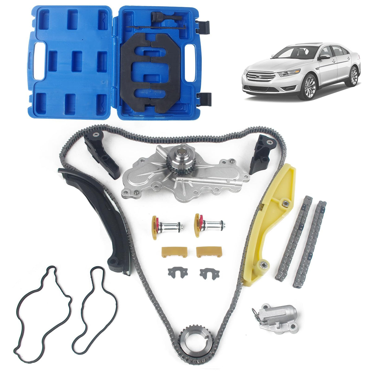 Bopowo front packaging showing full timing kit, clearly organized for easy identification and confidence