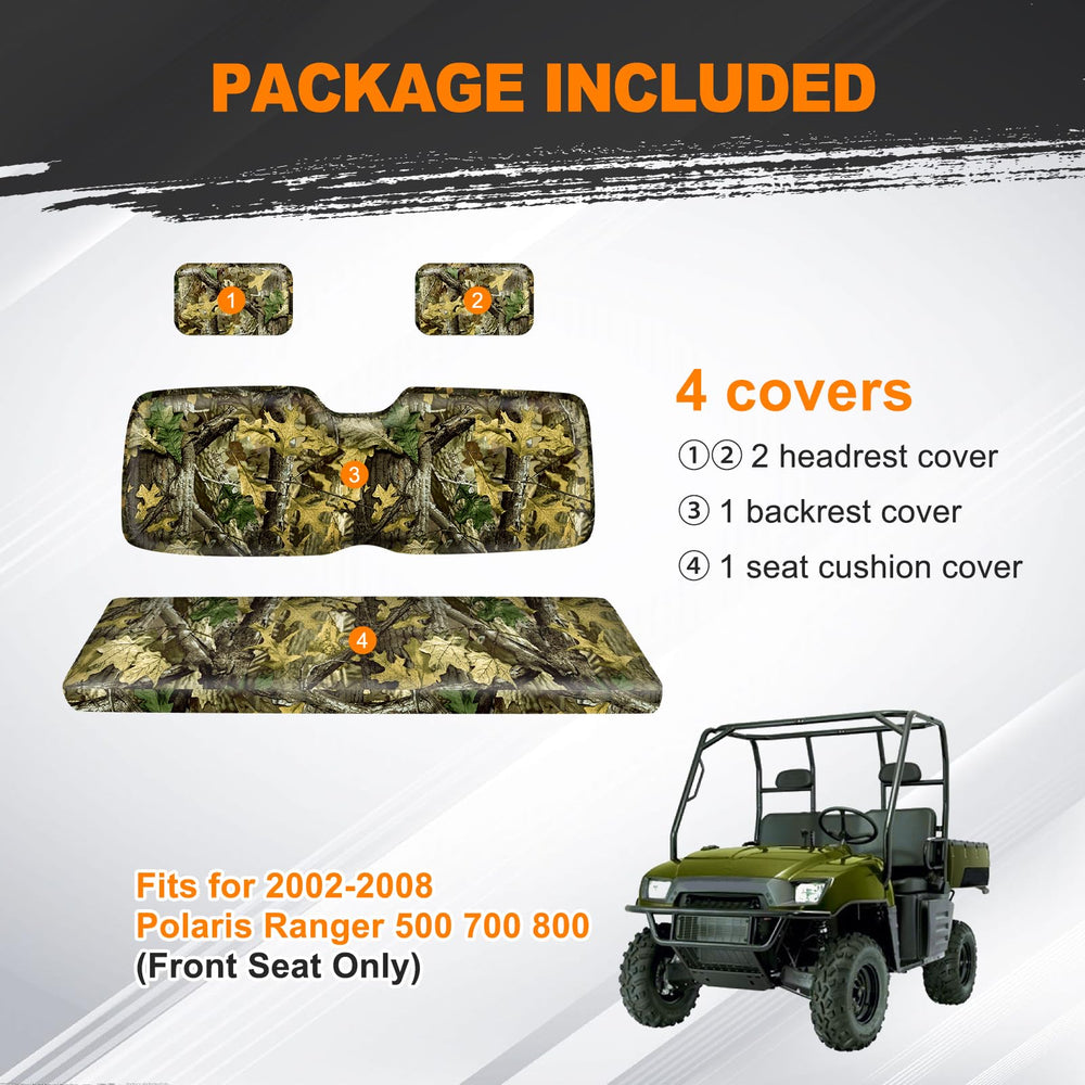 BORDAN headrest and backrest detail highlighting camo pattern and snug finish