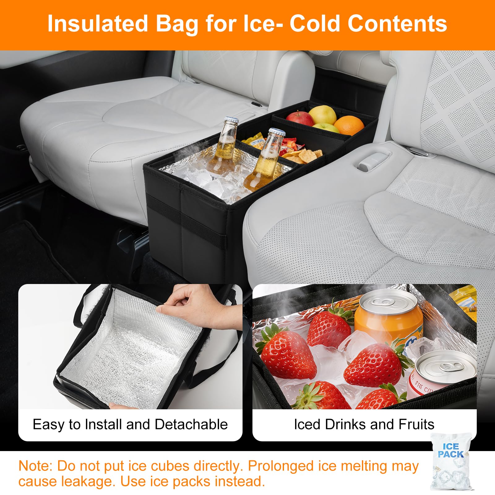BORDAN interior with insulated cooler keeping drinks chilled