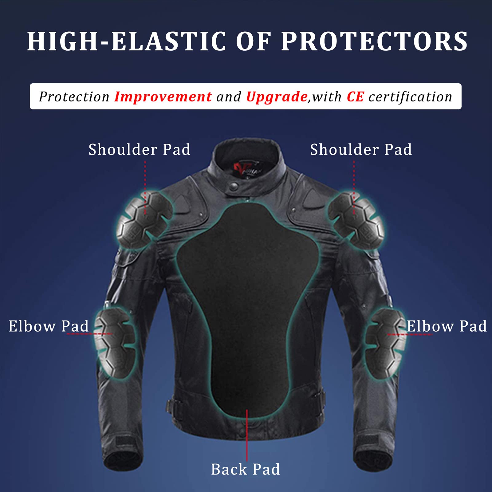 BORLENI reflective strip on rear improving nighttime visibility and safety