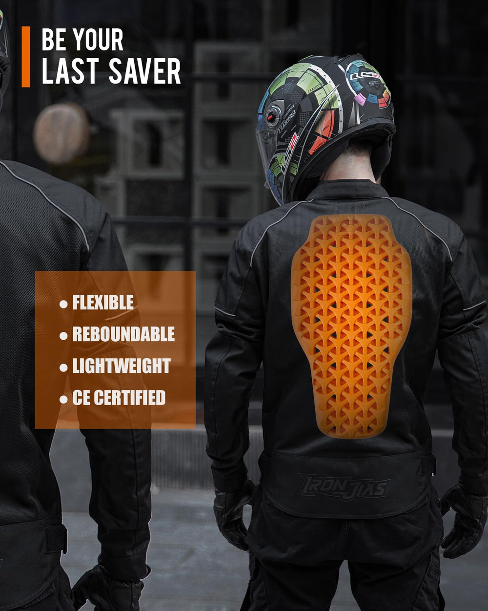 BORLENI shoulder pad texture close-up highlighting breathable foam and comfort