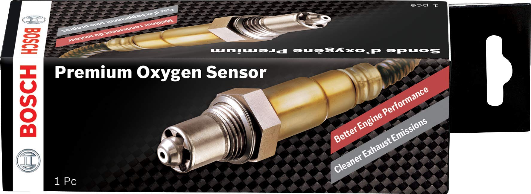 Bosch 13477 installed under vehicle illustrating direct-fit replacement and scale