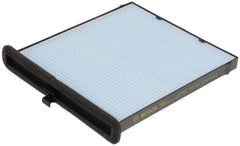 Close-up of Bosch filter media layers highlighting dense HEPA texture for superior capture