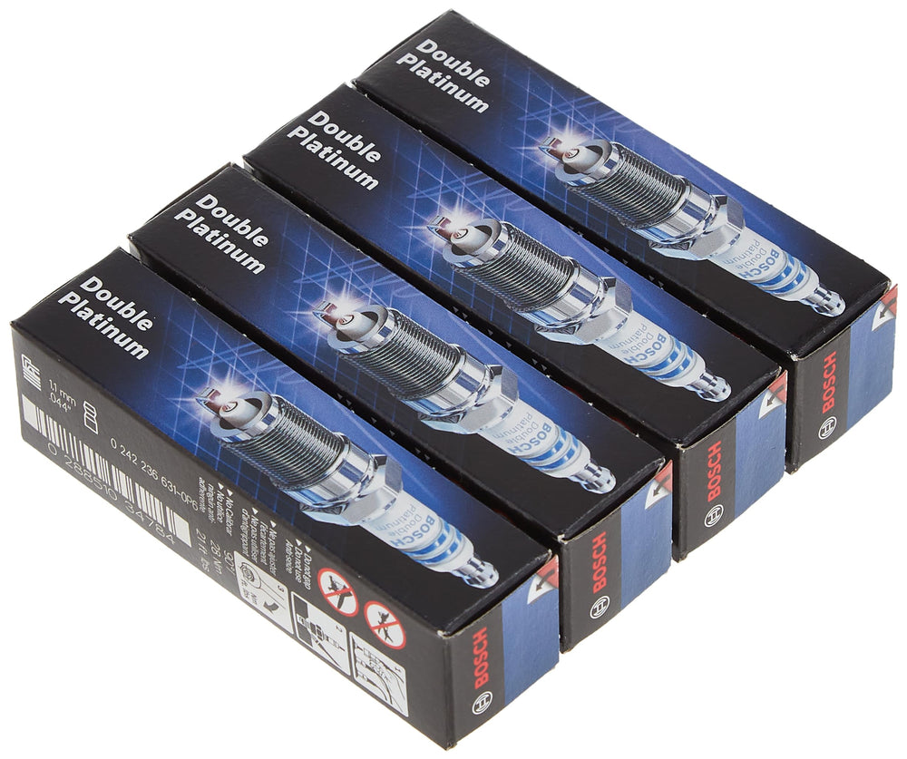 Bosch 8101 close-up of fine wire platinum electrode highlighting precise weld and longer spark life