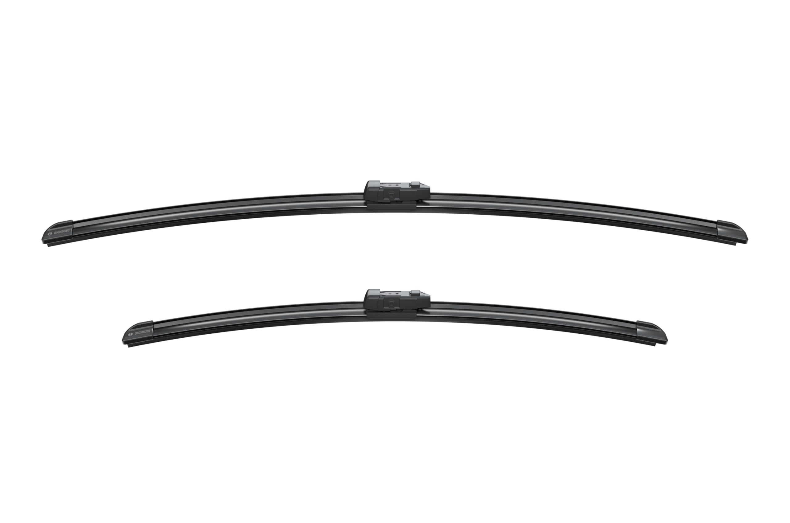 Bosch AeroTwin rubber edge close-up displaying graphite coating for streak-free wiping