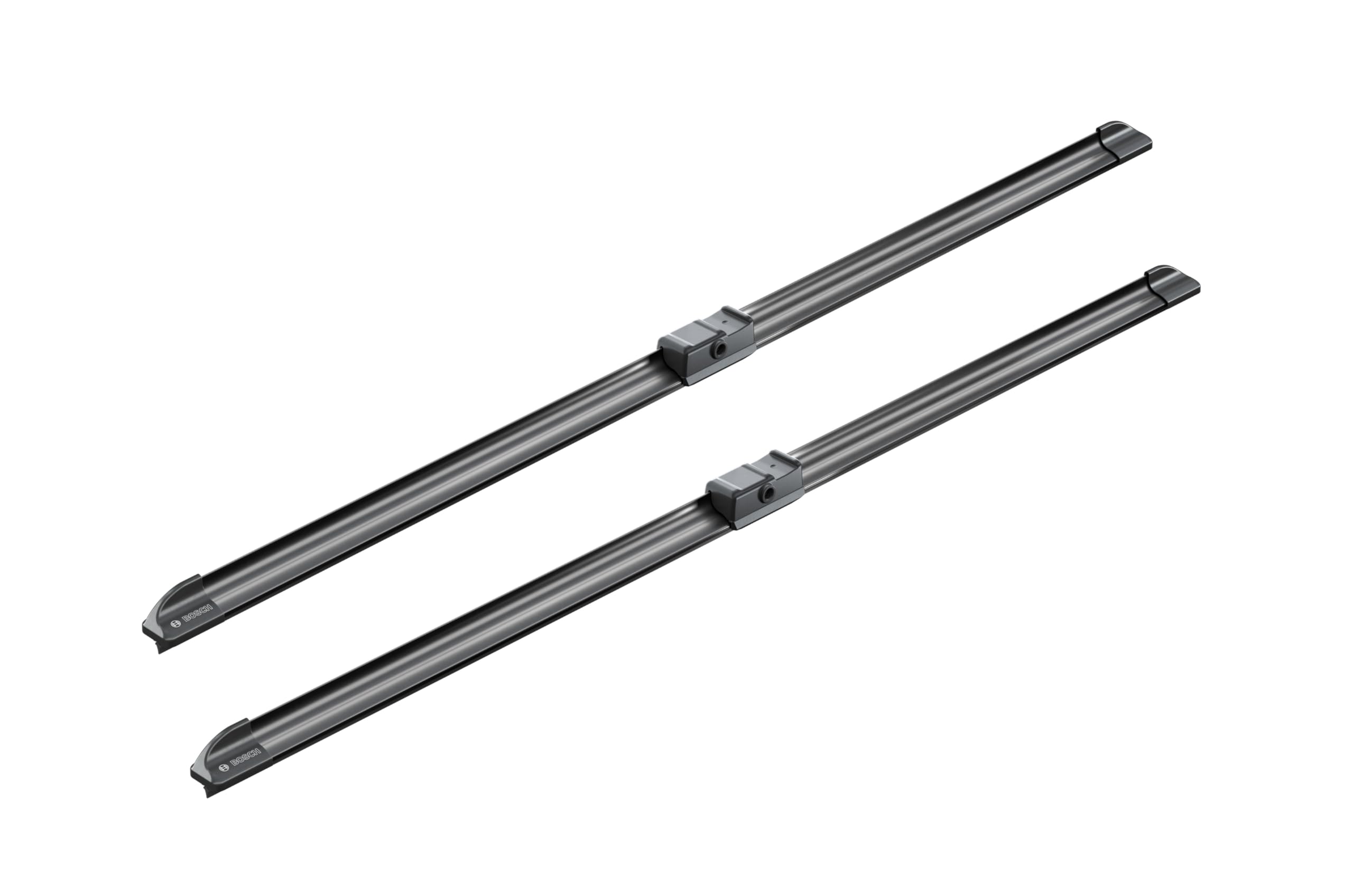 Bosch AeroTwin installed on windshield demonstrating improved contact and clearer visibility